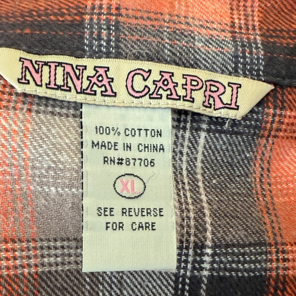 36" Long Plaid Button-Up Shirt - Picture 3 of 5